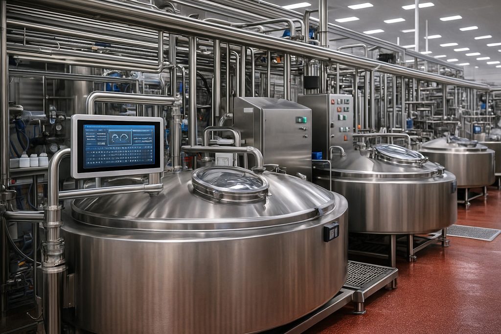 Dairy & Beverage Production Line with WDPC Industrial PC